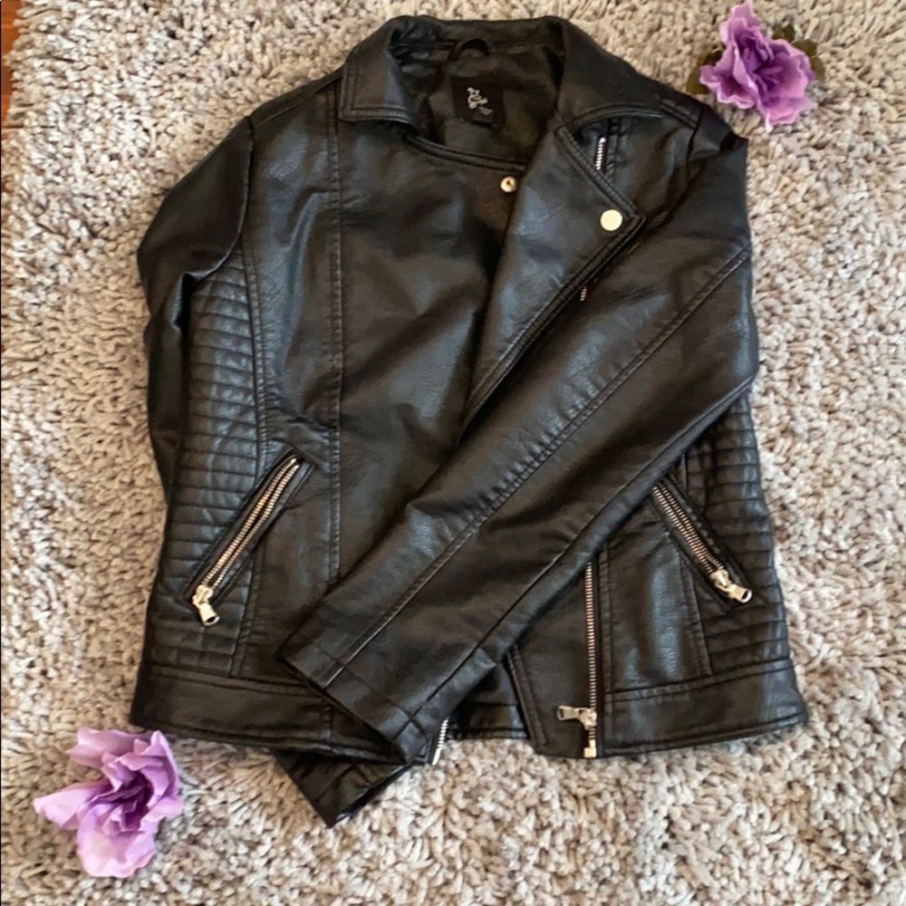 Leather (faux) jacket